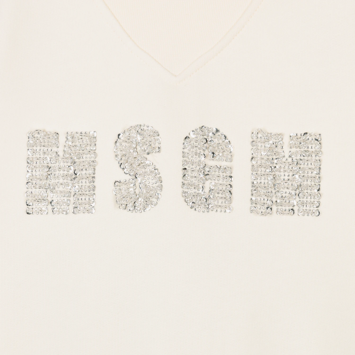 MSGM Girls Ivory Logo Sweatshirt - Image 3