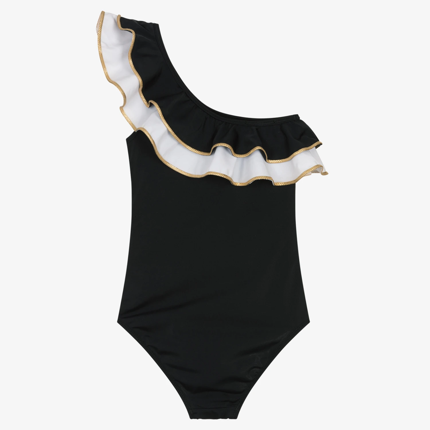 Nessi Byrd Girls Black & White Swimsuit (UV50) - Image 2