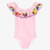 Nessi Byrd Girls Pink Swimsuit (UV50)