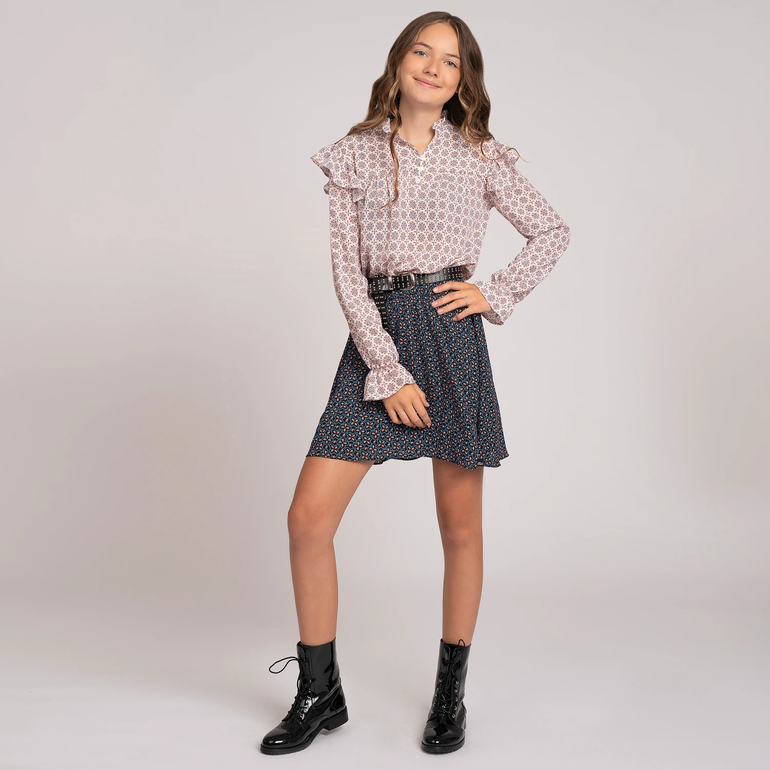 NIK&NIK Girls Black & Blue Skirt - Image 2