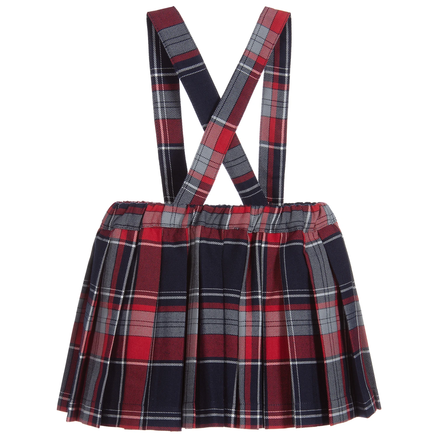 Patachou Blue & Red Tartan Skirt - Image 2