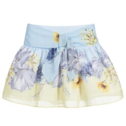 Patachou Blue & Yellow Chiffon Skirt