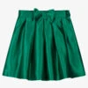 Patachou Girls Green Satin Skirt