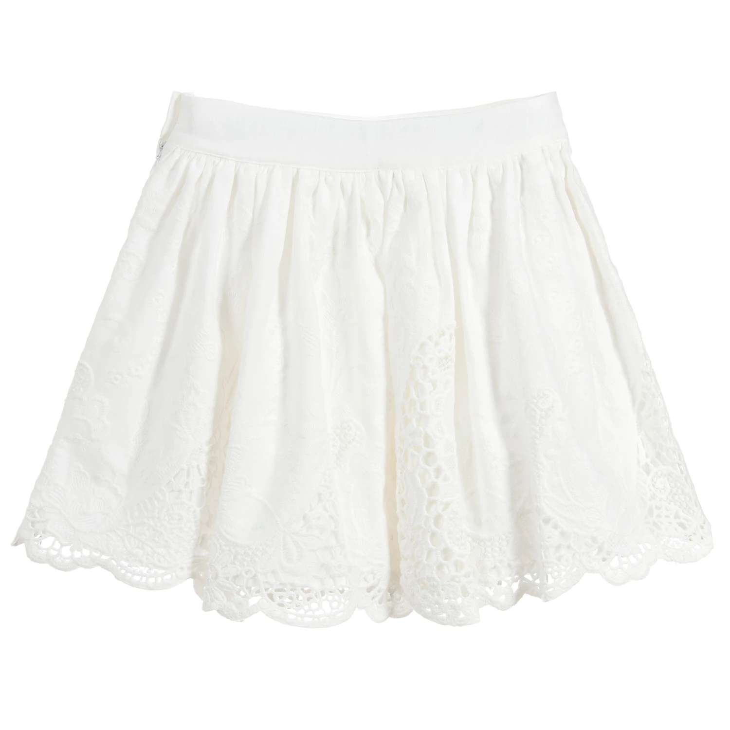 Patachou Ivory Cotton & Linen Skirt - Image 2