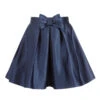 Patachou Navy Blue Satin Skirt
