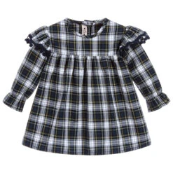 Phi Clothing Girls Blue Check Cotton Blouse