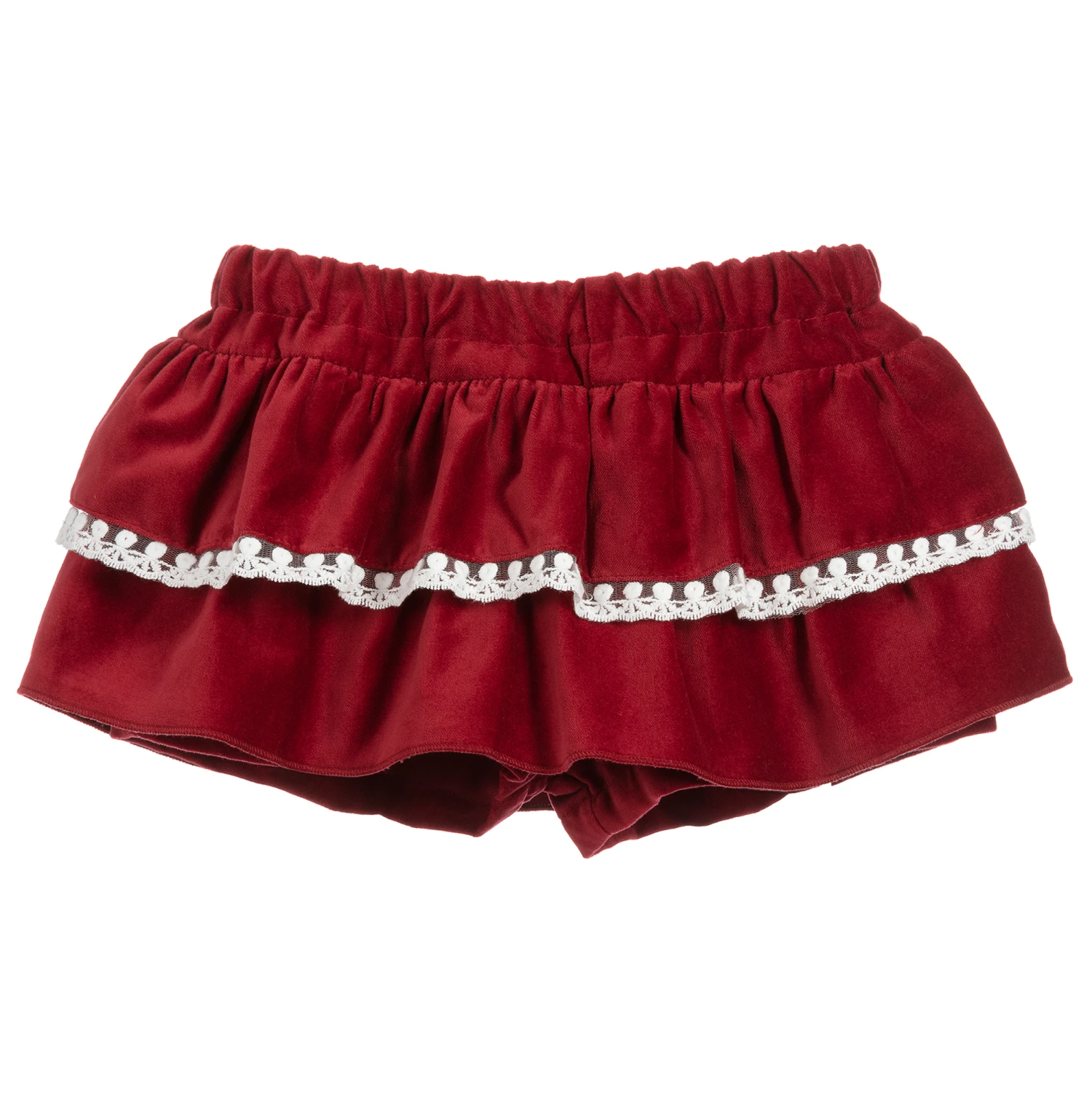 Phi Clothing Girls Red Velvet Skort - Image 2