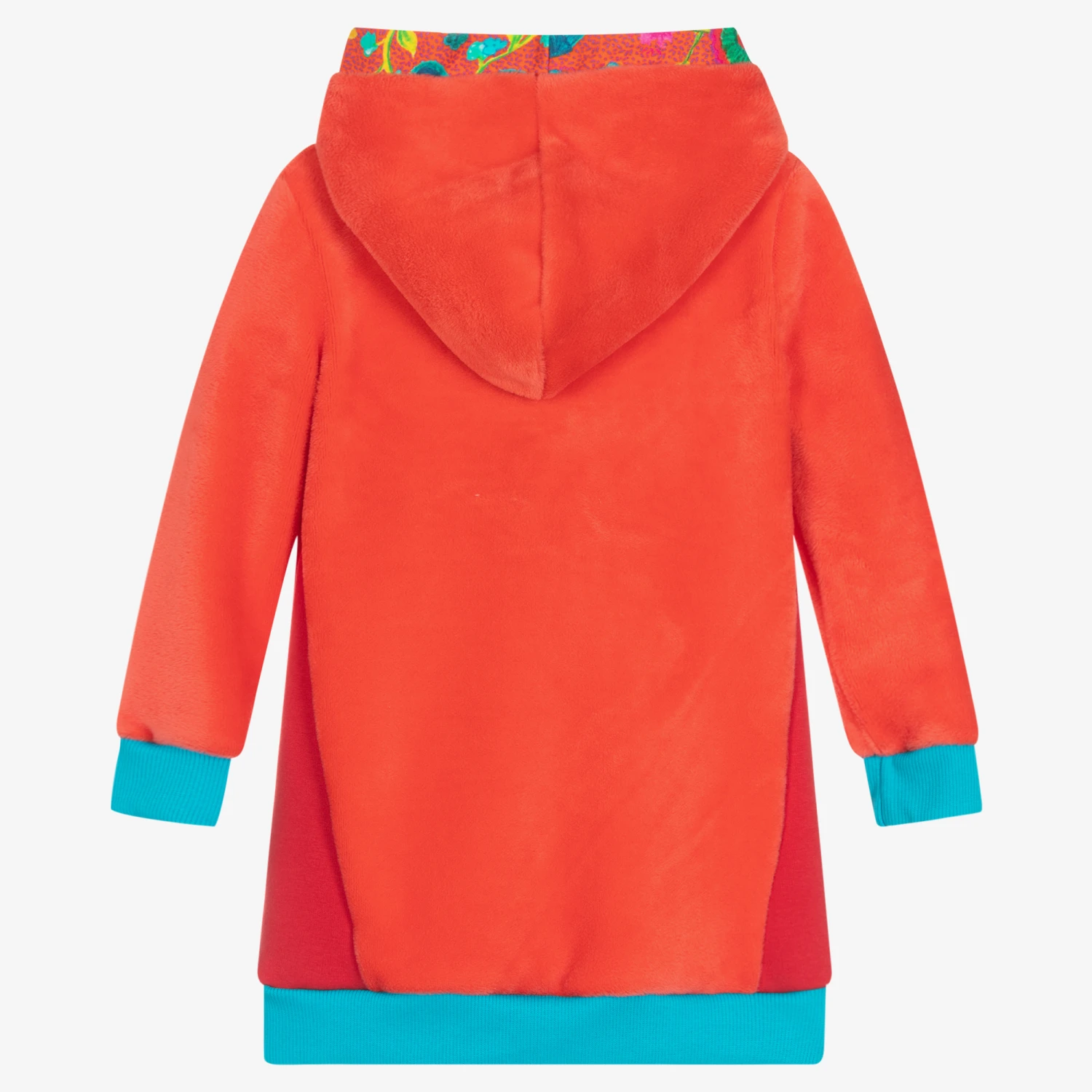 Rosalita SeƱoritas Girls Red & Blue Velour Hoodie - Image 3