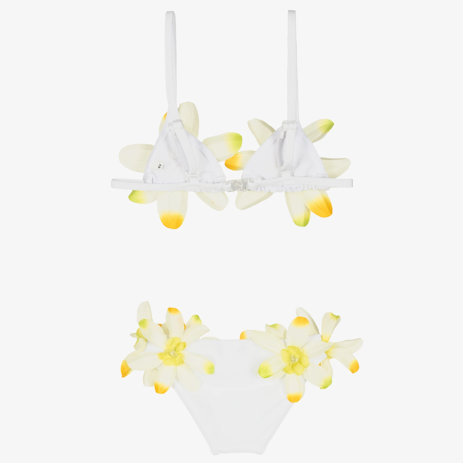 Selini Action Girls White Tropical Flower Bikini - Image 2