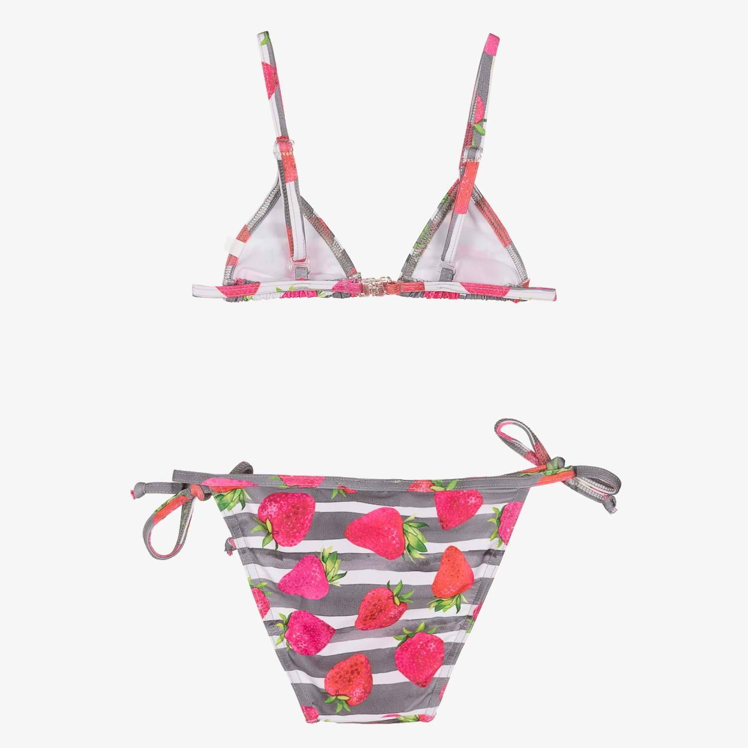 Selini Action Grey Stripe Strawberry Bikini - Image 2