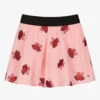 Sonia Rykiel Paris Girls Pink Embroidered Lips Skirt