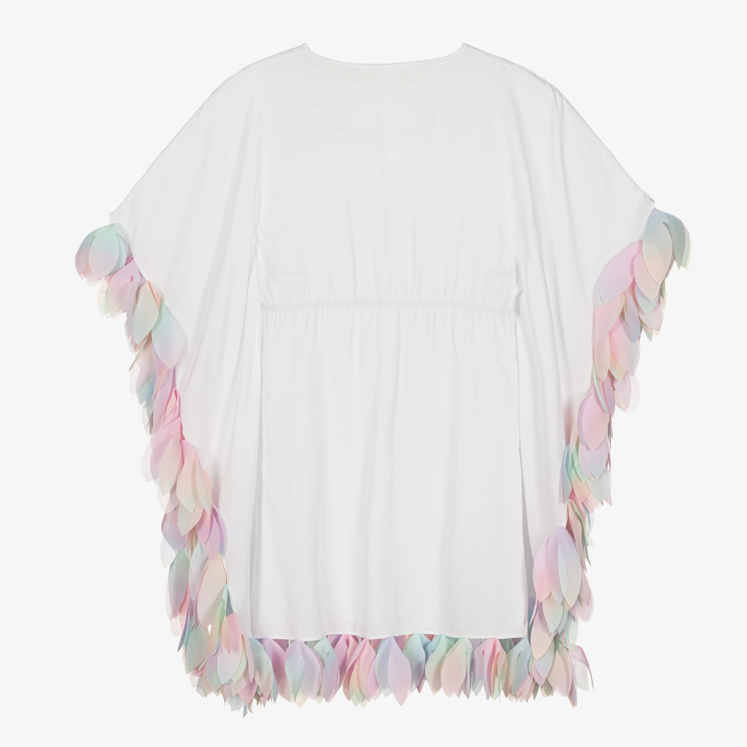 Stella Cove Girls White Cotton Petal Kaftan - Image 2