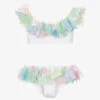 Stella Cove Girls White Floral Bikini