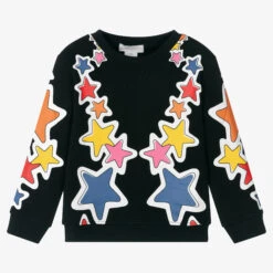Stella McCartney Kids Girls Black Cosmic Sweatshirt