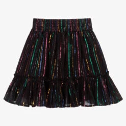 Stella McCartney Kids Girls Black Lurex Skirt