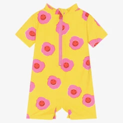 Stella McCartney Kids Girls Yellow & Pink Flower Sun Suit