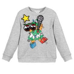 Stella McCartney Kids Grey Cotton Sweatshirt