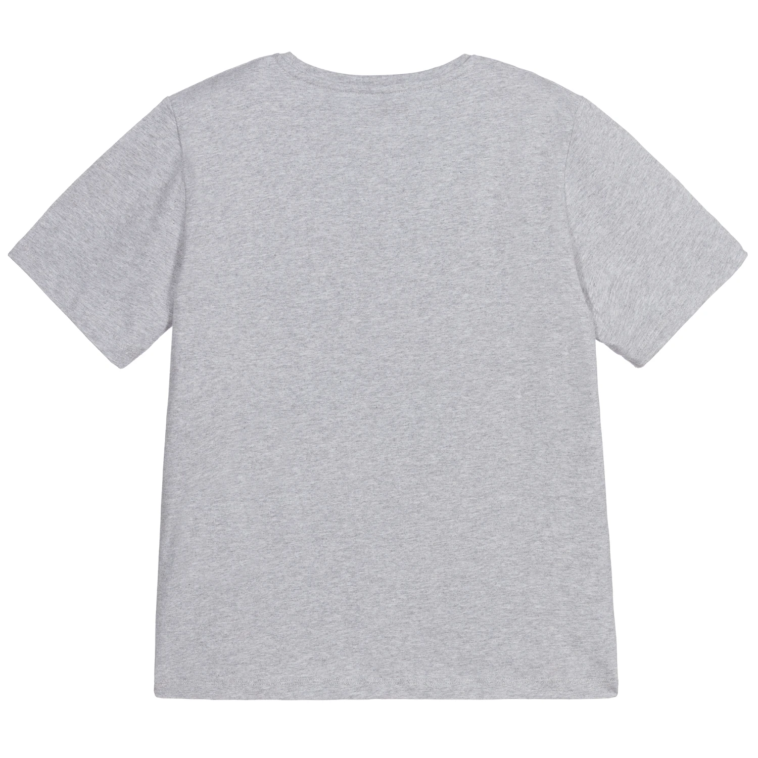 Stella McCartney Kids Grey Palm Tree Cotton T-Shirt - Image 2