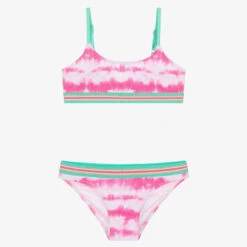 Sunuva Girls Pink Tie-Dye Bikini