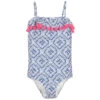 Sunuva White & Blue Swimsuit (UPF50+)