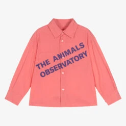 The Animals Observatory Pink Tencel & Cotton Shirt