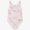 Tutto Piccolo Girls Pink Floral Swimsuit