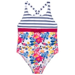 Week-end à La Mer Girls Pink & Blue Swimsuit