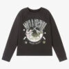 Zadig & Voltaire Zadig&Voltaire Girls Washed Black Sweatshirt