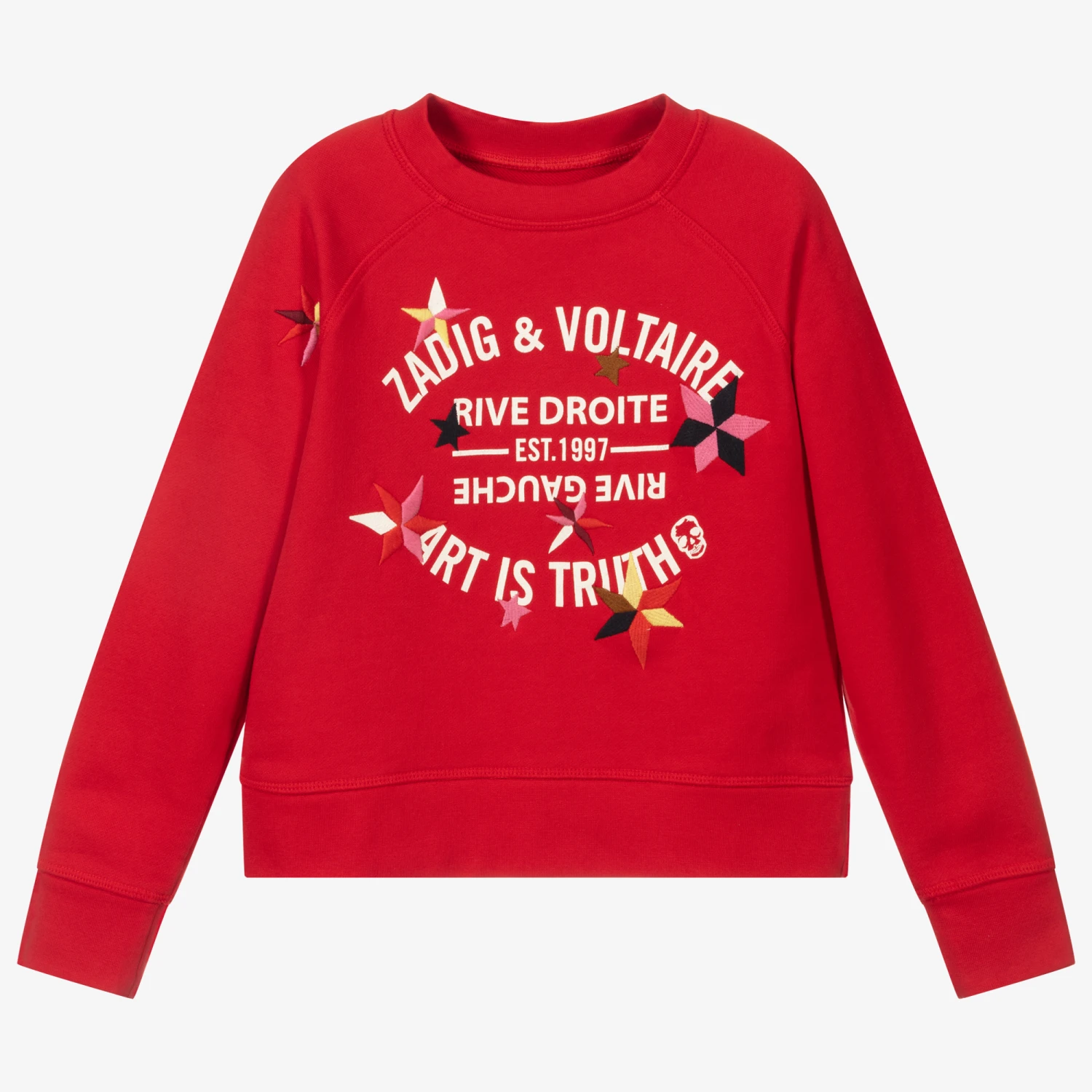 Zadig & Voltaire Zadig&Voltaire Girls Red Logo Sweatshirt