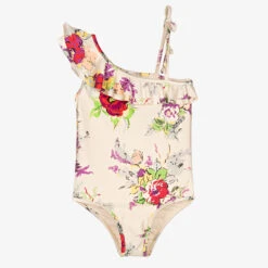 Zimmermann Girls Ivory Garden Floral Swimsuit